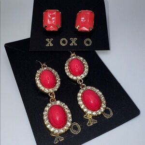 XOXO Bundle of Earrings 2 Pair
